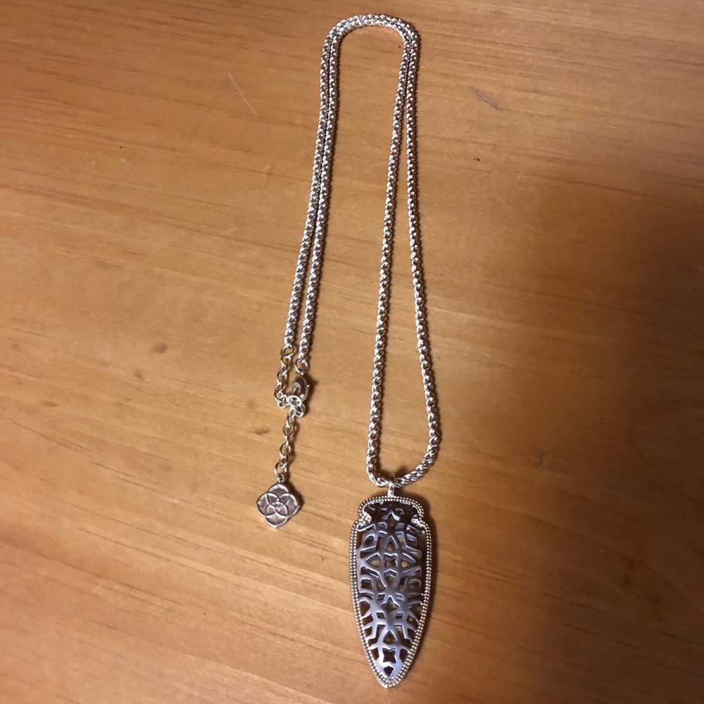 Kendra Scott Two Tone Sienna Filigree Necklace